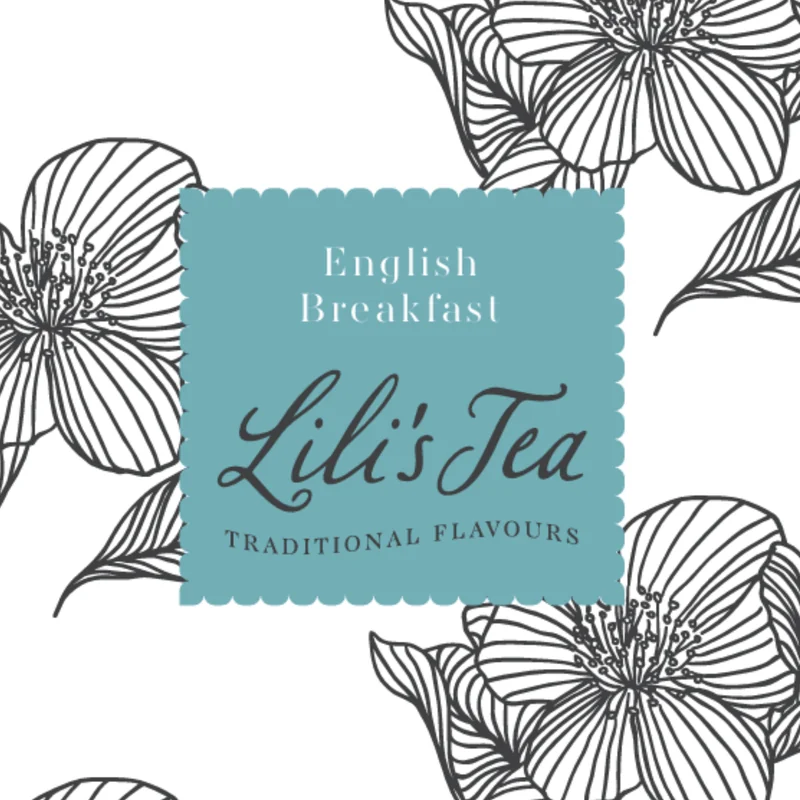 Lili’s Tea English Breakfast with Safflower petals