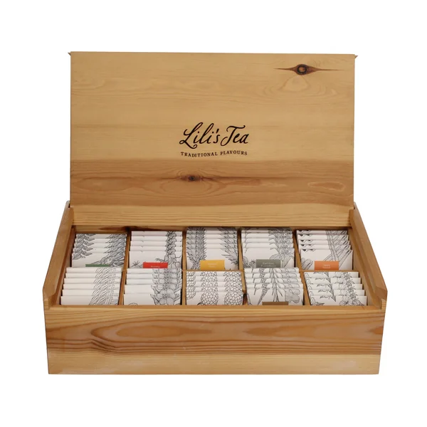 Lili's Tea boîte à thé en bois 