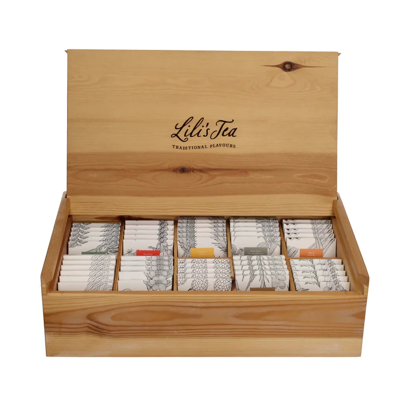 Lili's Tea boîte à thé en bois 