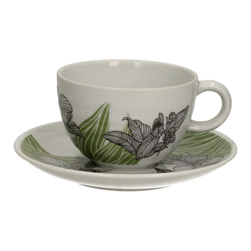 Lili’s Tea groene tas en onderbord 