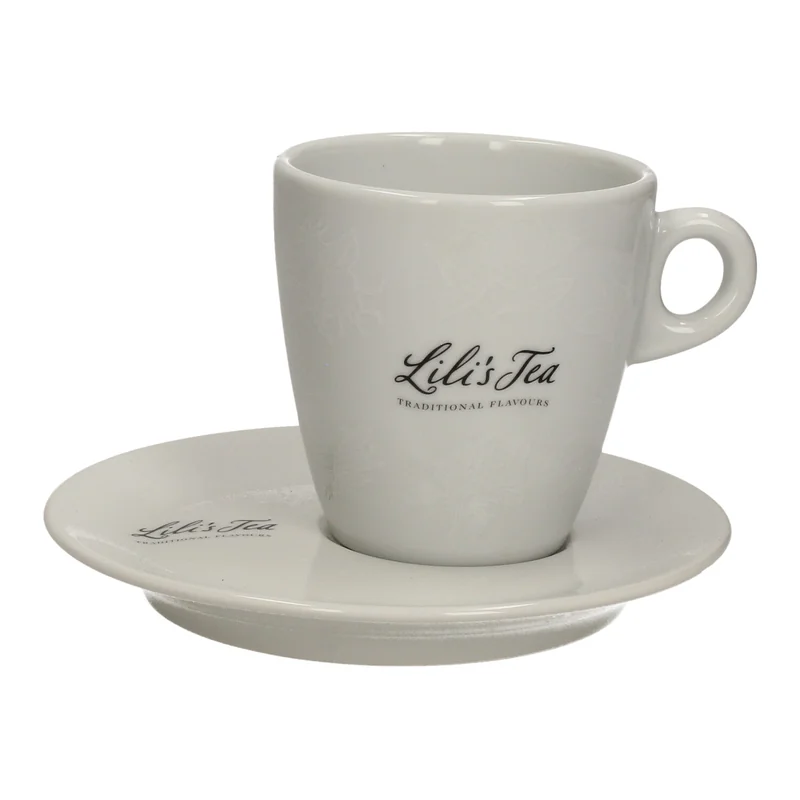 Lili's Tea Tasse blanche et soucoupe